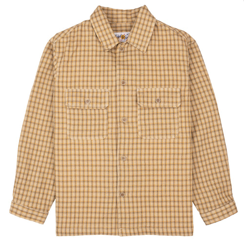 Over Shirt - Yarn Dyed Double Cloth - Sand | Naked & Famous Denim