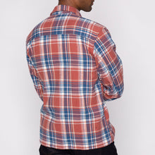 Load image into Gallery viewer, Work Shirt - Triple Yarn Twill Check Brush - Red | Naked &amp; Famous Denim
