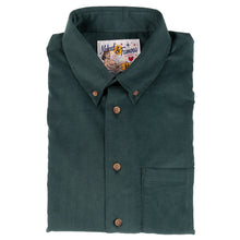 Load image into Gallery viewer, Easy Shirt - Cotton Dyed Corduroy - Green | Naked &amp; Famous Denim
