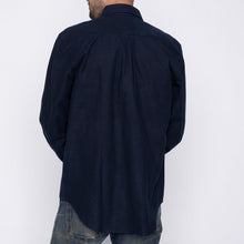 Load image into Gallery viewer, Easy Shirt - Solid Flannel - Navy | Naked &amp; Famous Denim
