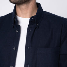 Load image into Gallery viewer, Easy Shirt - Solid Flannel - Navy | Naked &amp; Famous Denim
