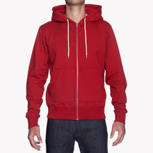 Load image into Gallery viewer, Zip Hoodie - Heavyweight Terry - Red | Naked &amp; Famous Denim
