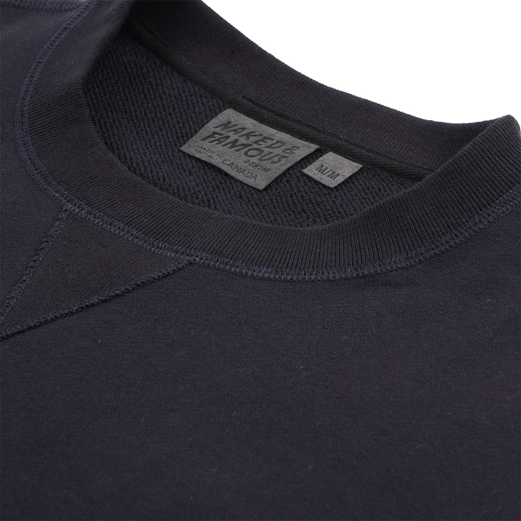 Crewneck - Heavyweight Terry - Black by Naked & Famous Denim