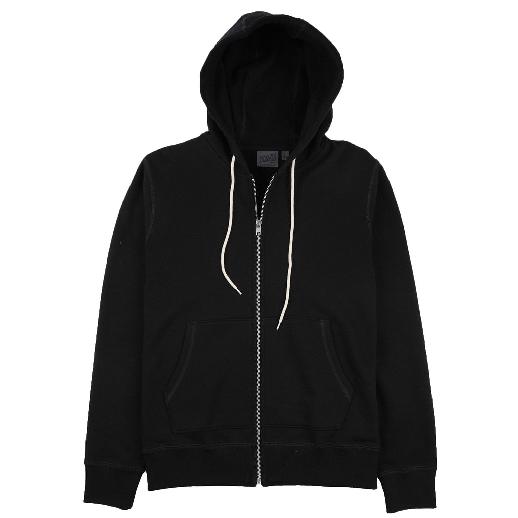 Zip Hoodie - Heavyweight Terry - Navy by Naked & Famous Denim