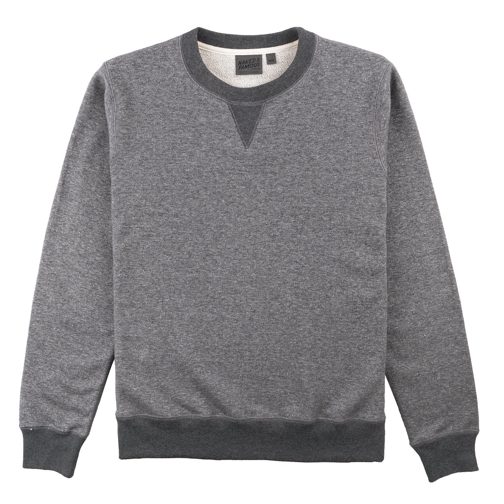 Crewneck - Heavyweight Terry - Grey by Naked & Famous Denim