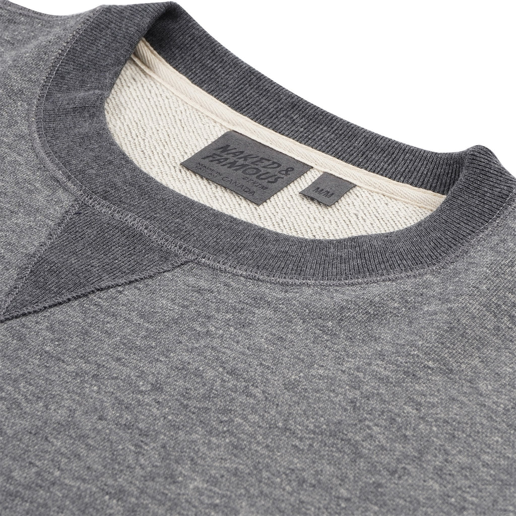 Crewneck - Heavyweight Terry - Grey by Naked & Famous Denim