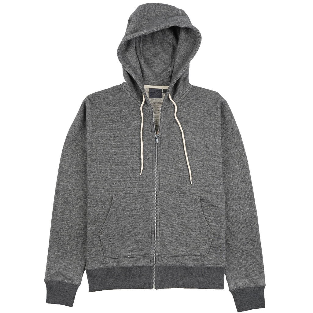 Zip Hoodie - Heavyweight Terry - Black by Naked & Famous Denim