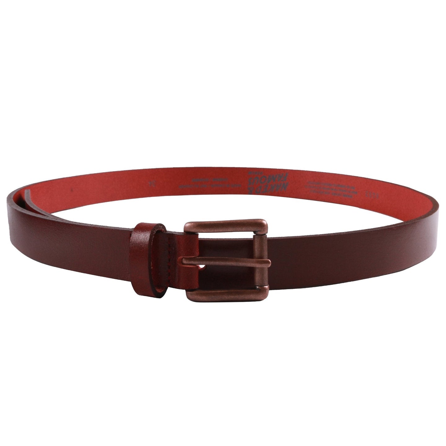 Belt - Buffalo Leather - Deep Red Media 1 of 1