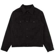 Load image into Gallery viewer, Stealth Pocket Denim Jacket - Solid Black Selvedge - front 
