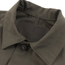 Load image into Gallery viewer, Chore Coat - Green Canvas - collar
