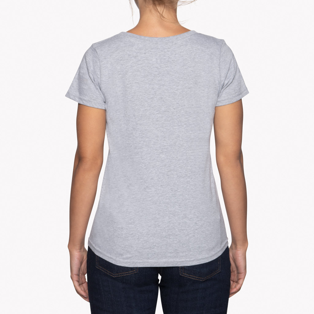 Women's - Circular Knit Ballet Tee - Double Ring-Spun Cotton - White by Naked & Famous Denim