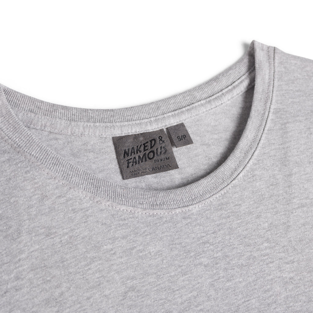 Women's - Circular Knit Ballet Tee - Double Ring-Spun Cotton - White by Naked & Famous Denim