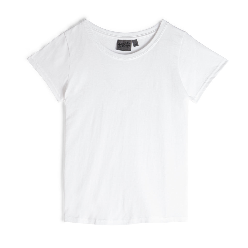 Women's - Circular Knit Ballet Tee - Double Ring-Spun Cotton - Black by Naked & Famous Denim