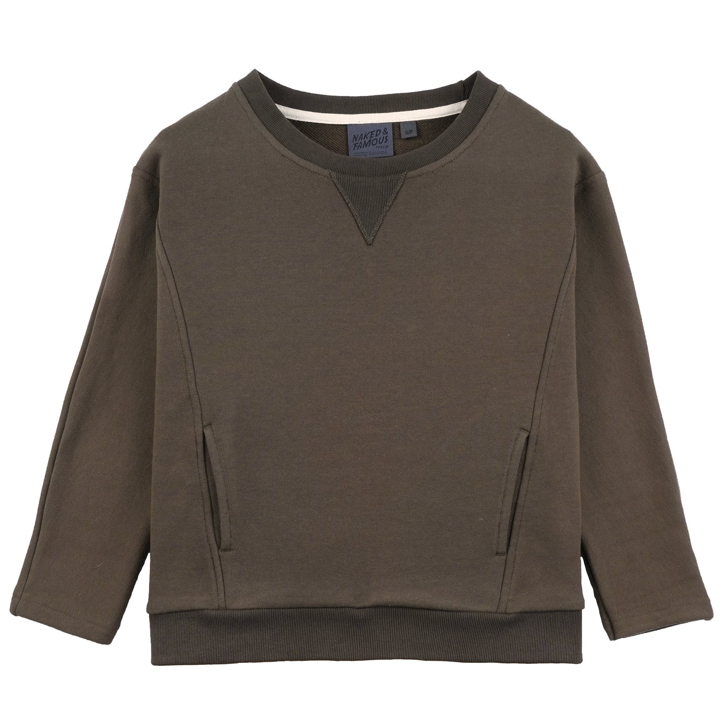 Women's - Smart Crew - Terry - Hunter | Naked & Famous Denim
