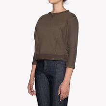 Load image into Gallery viewer, Women&#39;s - Smart Crew - Terry - Hunter | Naked &amp; Famous Denim
