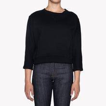 Load image into Gallery viewer, Women&#39;s - Smart Crew - Terry - Black | Naked &amp; Famous Denim
