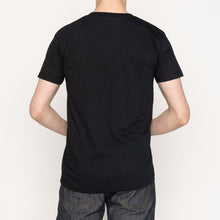 Load image into Gallery viewer, Pocket Tee - Black- Bell Flowers - Cream | Naked &amp; Famous Denim
