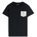 Pocket Tee - Black + Yoga Cats | Naked & Famous Denim