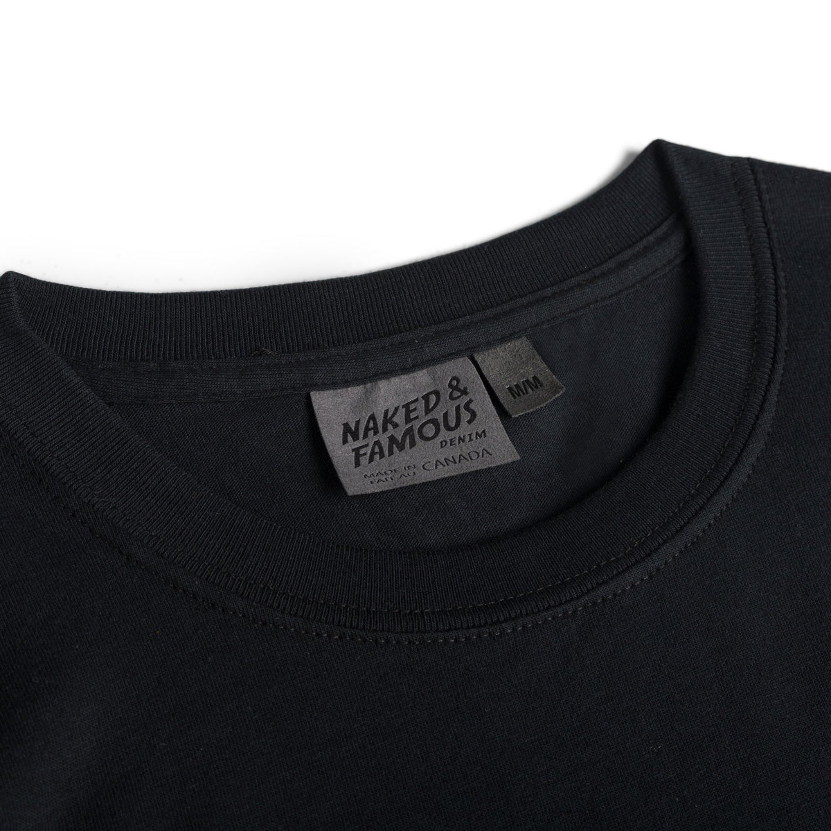 Pocket Tee - Black + Yoga Cats | Naked & Famous Denim