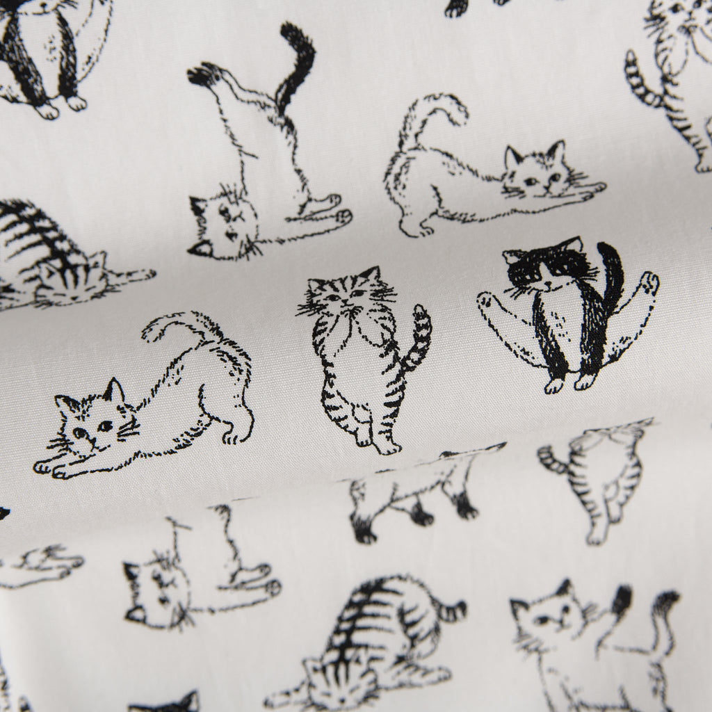 Pocket Tee - Black + Yoga Cats | Naked & Famous Denim
