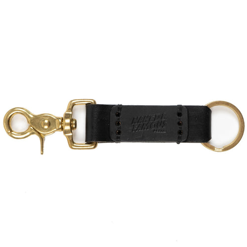 Key Chain - Bovine Leather - Black | Naked & Famous Denim
