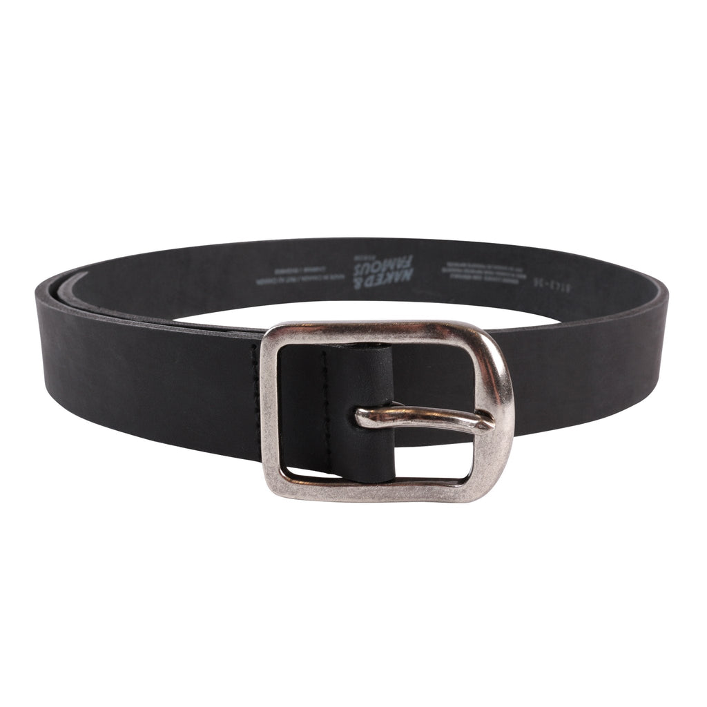 Thick Belt - 7mm Bovine Leather - Black by Naked & Famous Denim