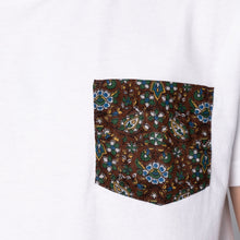 Load image into Gallery viewer, Pocket Tee - White + Bandana Cloth - Brown | Naked &amp; Famous Denim
